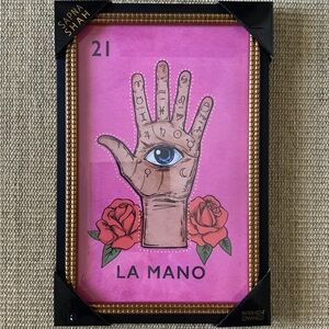 Sapna Shah La Mano Loteria #21 Framed Wall Art